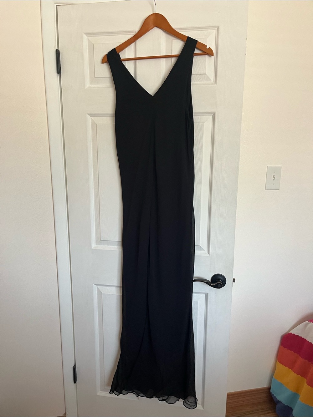 jonathan martin • Black V-Neck Maxi Dress